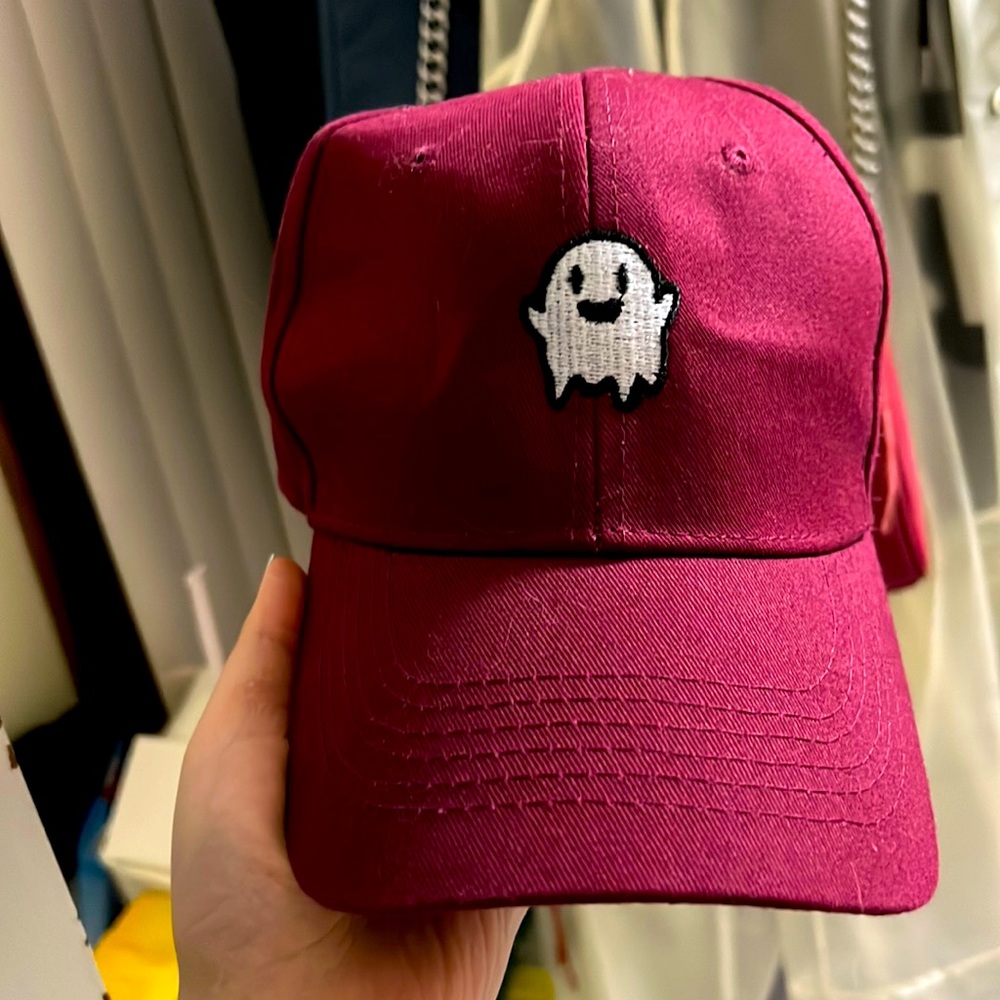 Ghost cap red cute